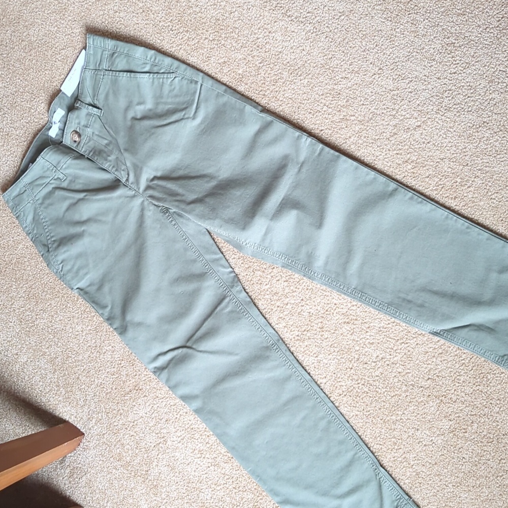 LOFT - Monroe Slim Chino Pants - Size 2 - Green